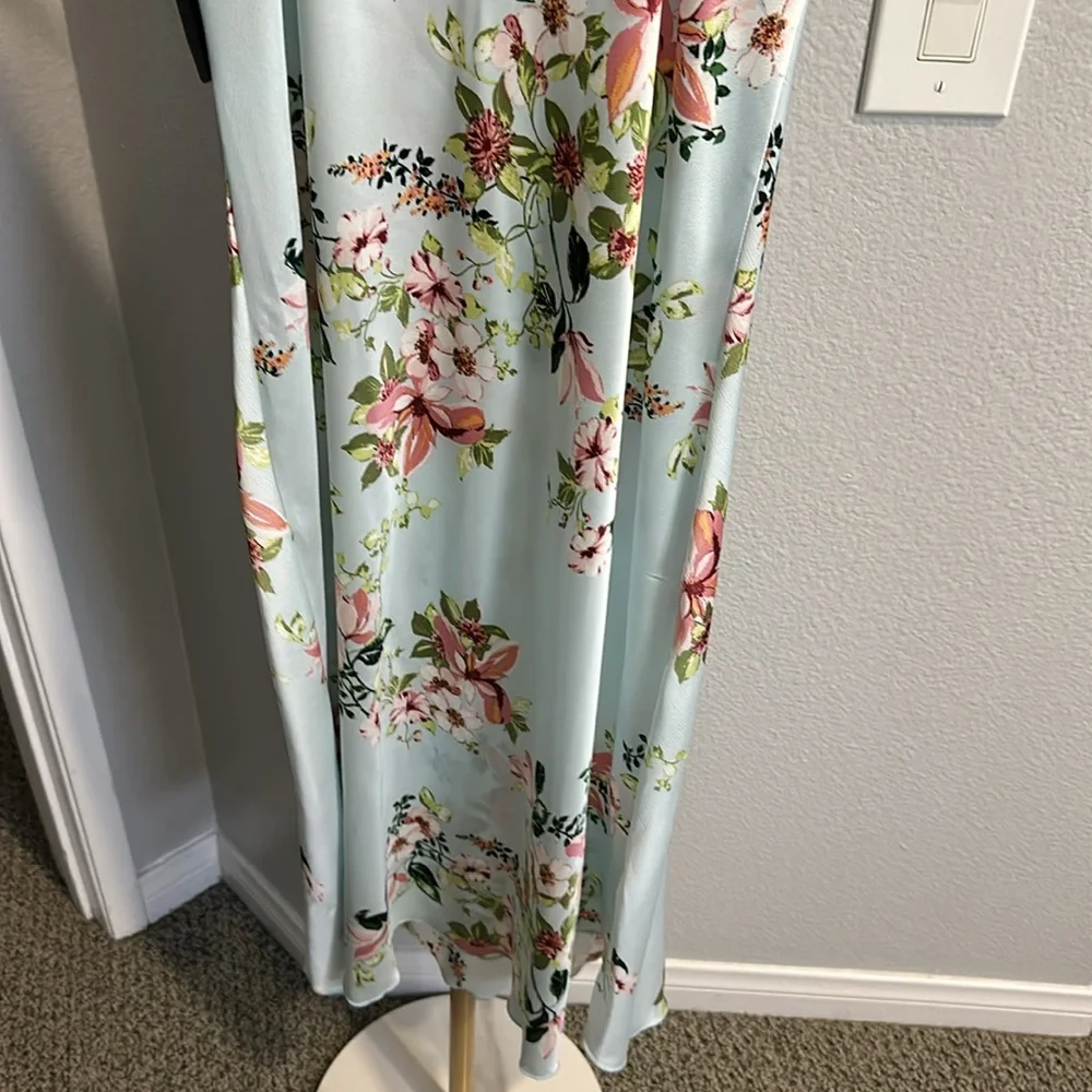 Bebe slip dress. Size M. NWT! Has a very light blue tint to it. Midi dress. - Picture 6 of 8